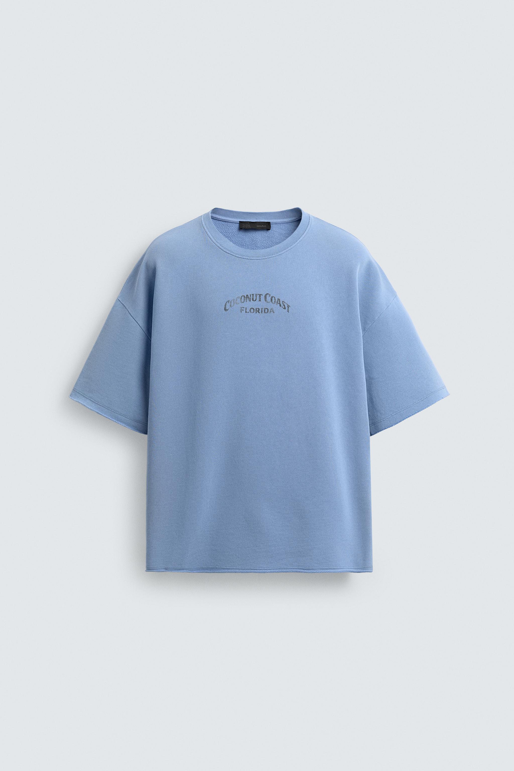 WASHED CONTRAST PRINT SWEATSHIRT